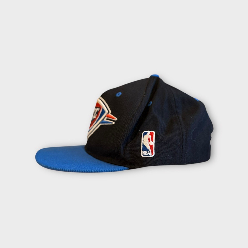 Mitchell & Ness Oklahoma City Thunder Snapback Hat Black/Blue #0 Westbrook 2014 - Picture 2 of 10